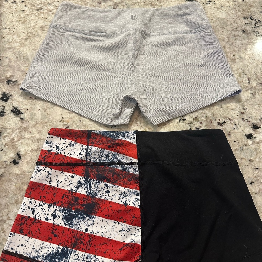 Born Primitive Booty Shorts (grey stripes) - Picture 2 of 4